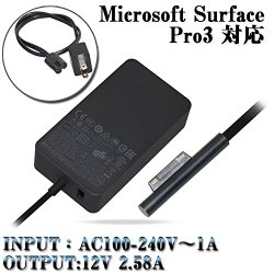 ElecTown 12V 2.58A USBポート付 Surface Pro3用 ACアダプター バルク品